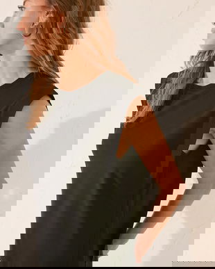 women'secret tricou de pijama culoarea negru, bumbac, 3272261