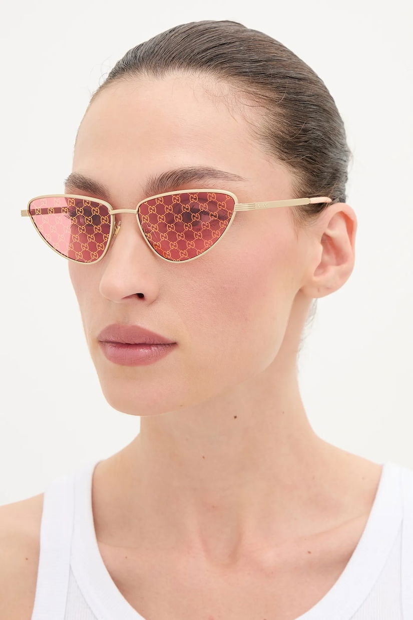 Gucci ochelari de soare culoarea auriu, GG1879S