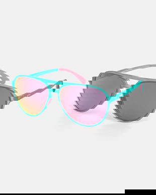 Goodr ochelari de soare Kitty Hawkers Ray Blockers culoarea verde, G00613.MG.01