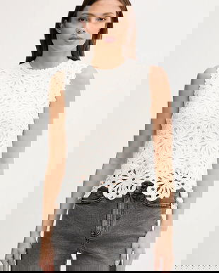 Pedro del Hierro bluză din bumbac culoarea bej, uni, 7659078