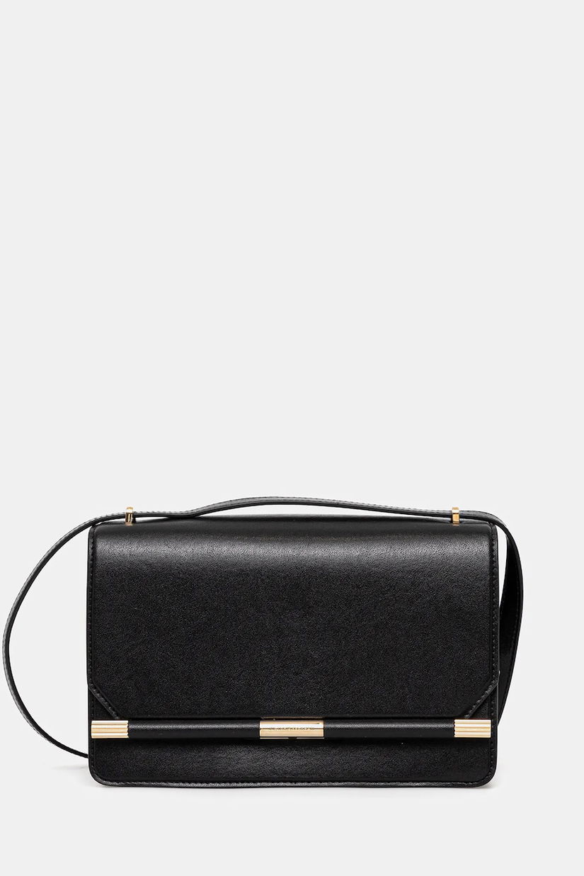 Victoria Beckham poșetă de piele culoarea negru, B325AAC006648A