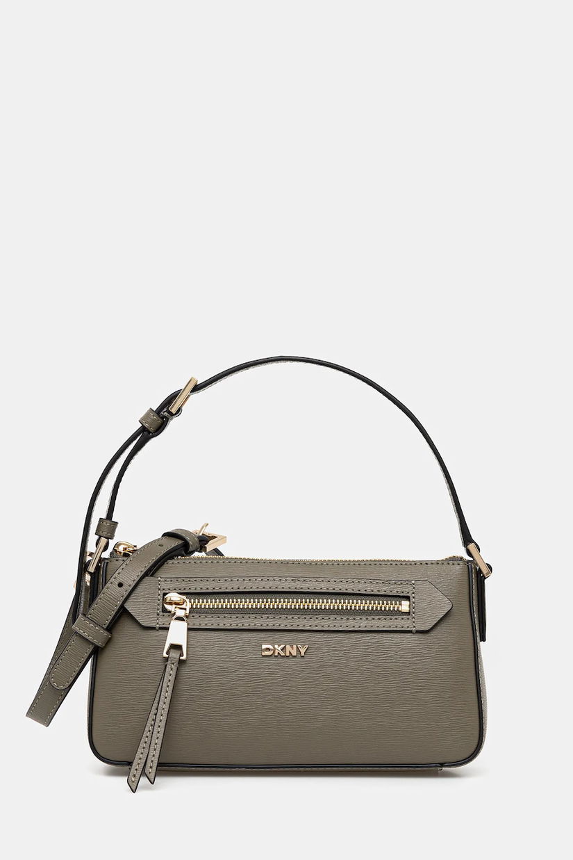 Dkny geantă de piele culoarea verde, R42HKE18