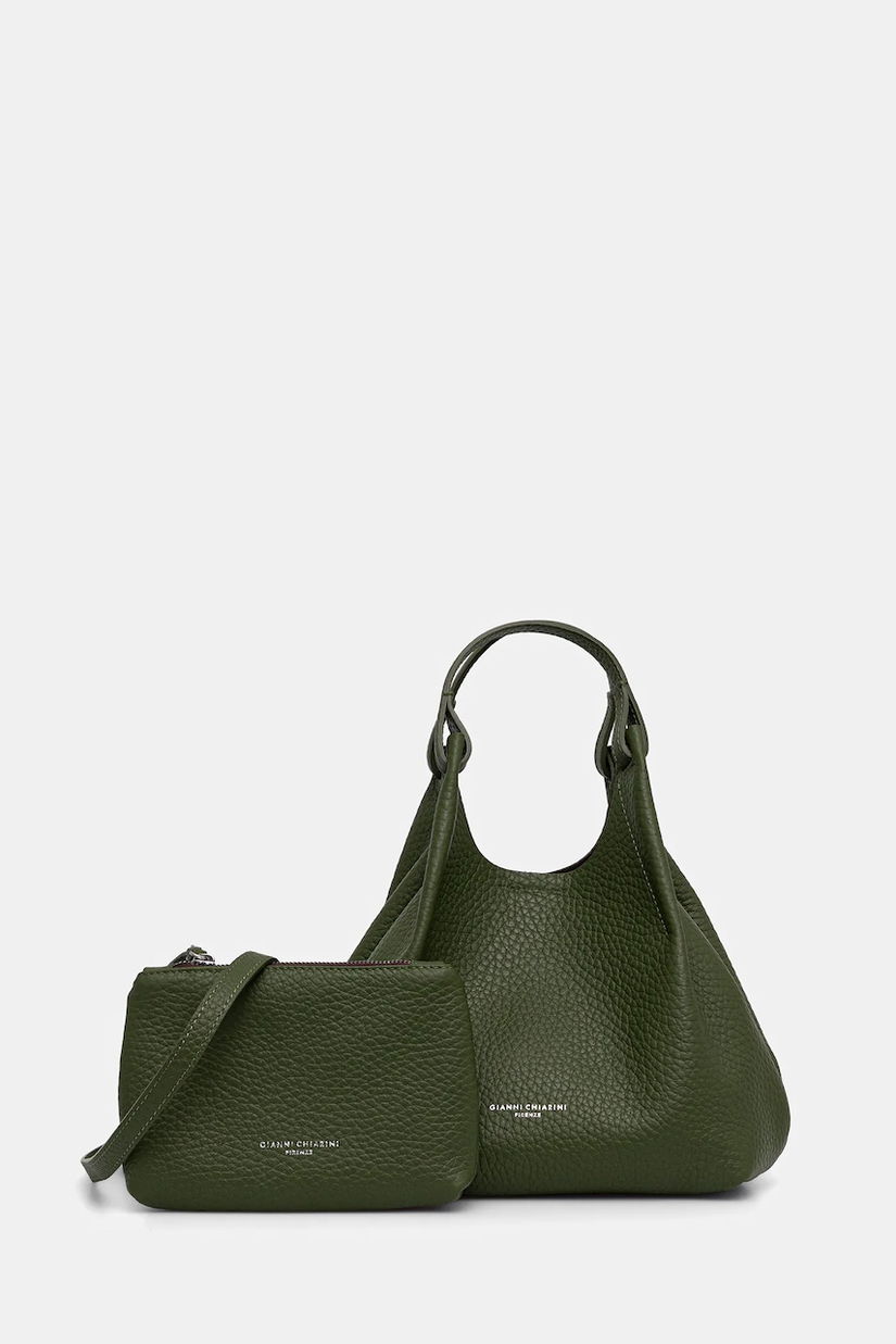 Gianni Chiarini poșetă de piele DUA culoarea argintiu, BS 9719 RNGDBL