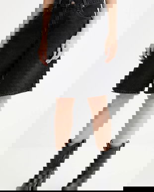 Levi's pantaloni scurți jeans BAGGY DAD uni, high waist, 000MJ