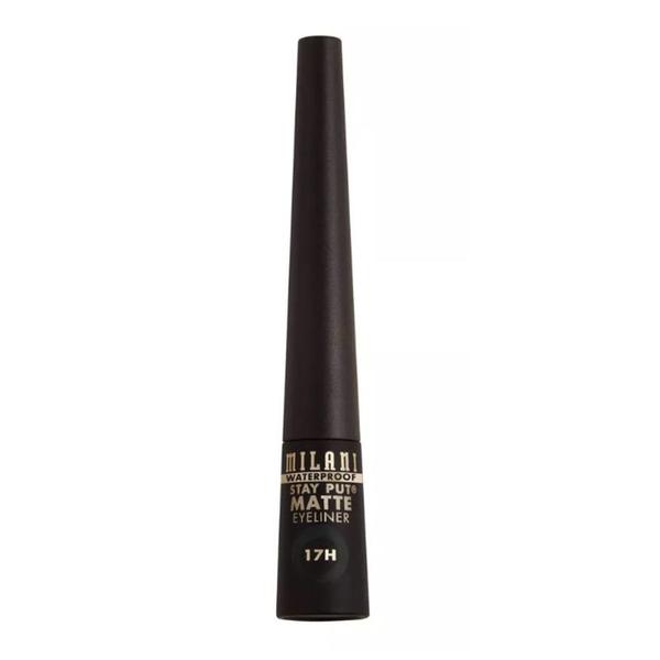 Contur de Ochi - Milani Stay Put Matte Liquid Eyeliner, nuanta Waterproof Black, 2.5 ml