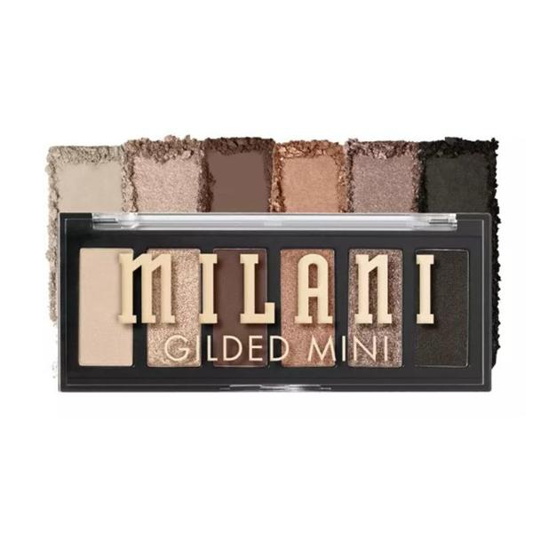 Paleta de Farduri - Milani Gilded Mini Eyeshadow Palette, nuanta Call Me Old-Fashioned, 1 buc
