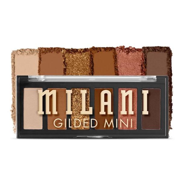 Paleta de Farduri - Milani Gilded Mini Eyeshadow Palette, nuanta Champagne Problems, 1 buc