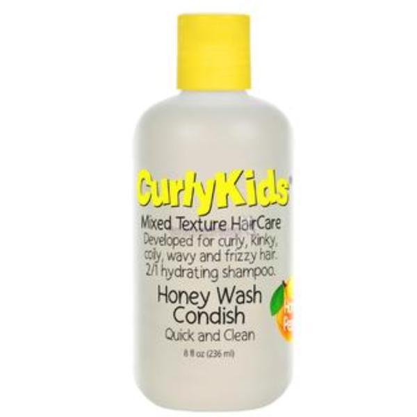 Sampon-Balsam pentru Copii cu Miere pentru Par Cret &ndash; Curly Kids, 236 ml