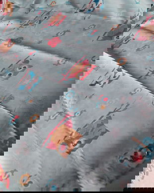 draperie simpatica cu bufnite