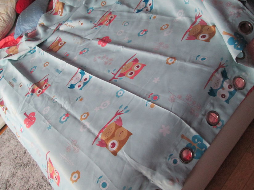 draperie simpatica cu bufnite