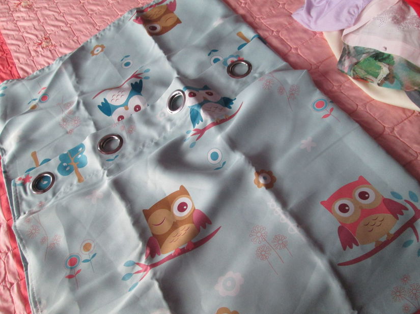 draperie simpatica cu bufnite