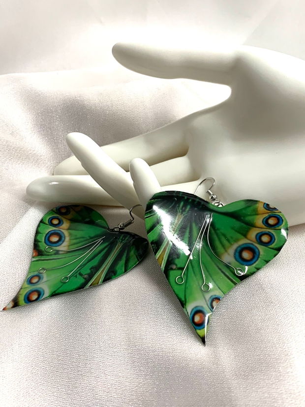 cercei handmade unicat din rășină  l 00675