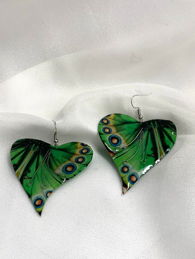 cercei handmade unicat din rășină  l 00675