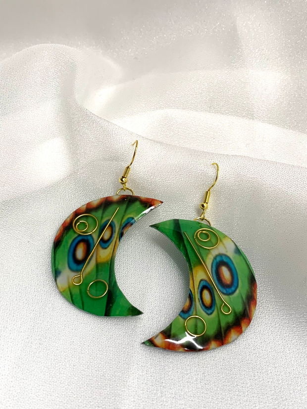 cercei handmade unicat din rășină  00676