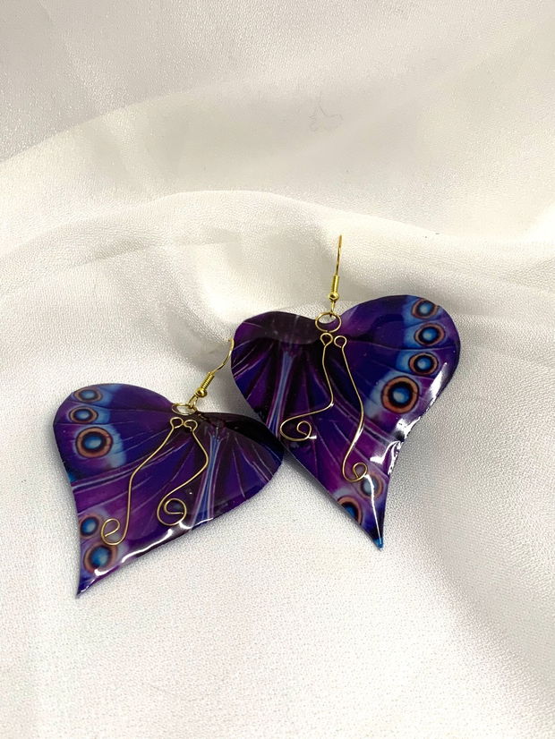 cercei handmade unicat din rășină 00677