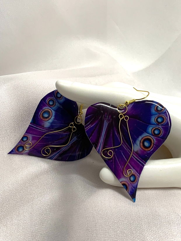 cercei handmade unicat din rășină 00677