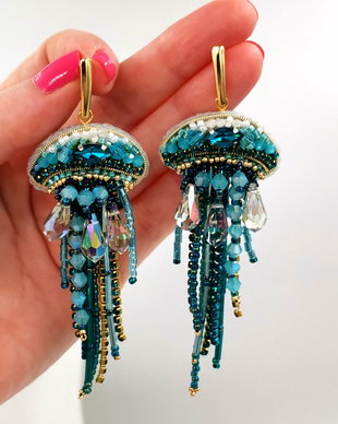 Rezervat Cercei meduză - Blue Jelly Glow
