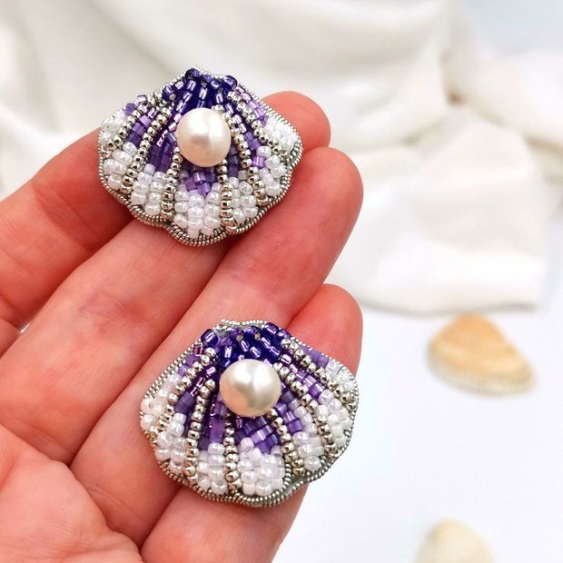 Rezervat Cercei Scoică - Lilac Shell Drop