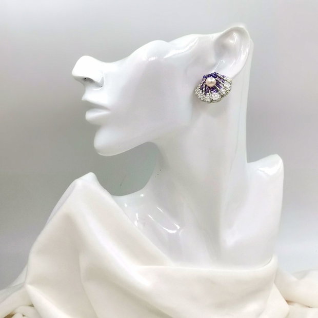 Rezervat Cercei Scoică - Lilac Shell Drop