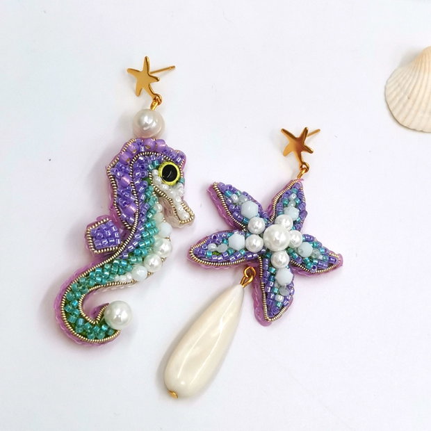 Cercei asimetrici -  SeaWhimsy