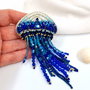 Rezervat Broșă Meduză   The Blue of the Deep Sea