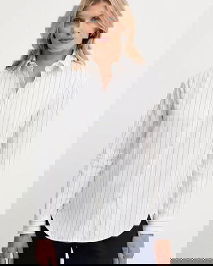 MM cămașă din bumbac EFFIGE culoarea alb, cu guler clasic, regular, 2526116037600