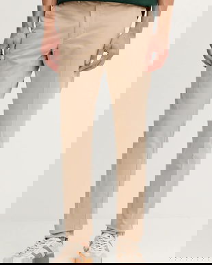 Hackett London pantaloni culoarea bleumarin, drept, HM212487R