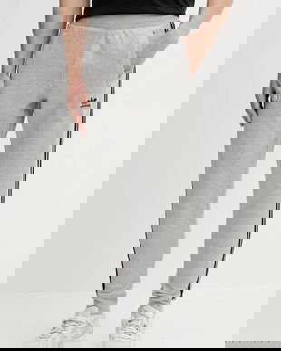 adidas Originals pantaloni de trening 3-Stripes culoarea gri, melanj, JY1387