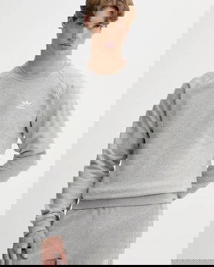 adidas Originals bluză Essentials culoarea gri, melanj, JY6140