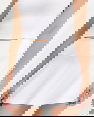 adidas Performance fustă sport TENNIS CLUB culoarea alb, mini, evazați, JN1969