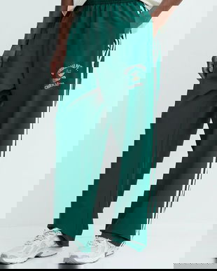 adidas Originals pantaloni de trening OG Dept Tp culoarea verde, cu imprimeu, KD6254