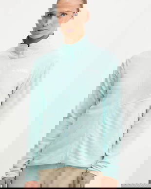 adidas TERREX hanorac în aer liber Multi culoarea turcoaz, uni, JN0993