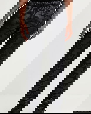 adidas Originals pantaloni de trening Monogram culoarea negru, cu imprimeu, JY2977