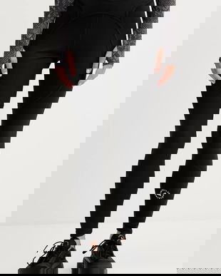 adidas by Stella McCartney leggins de antrenament TruePurpose culoarea negru, uni, JW4557