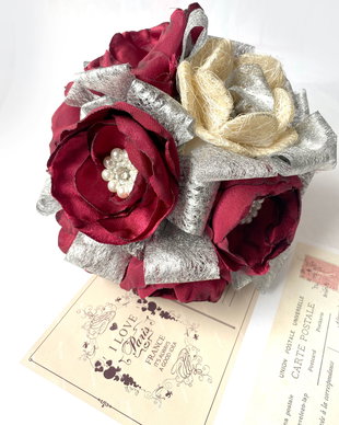 Buchet cu anemone visinii・Buchet de mireasa・Buchet de nasa・Buchet romantic