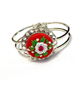 Bratara Bangle  cu broderie manuală
