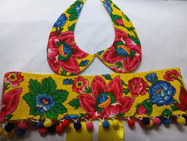Set galben inspirat folclor