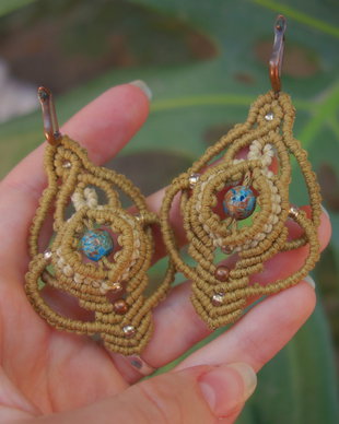 Cercei micro-macrame Calsilica