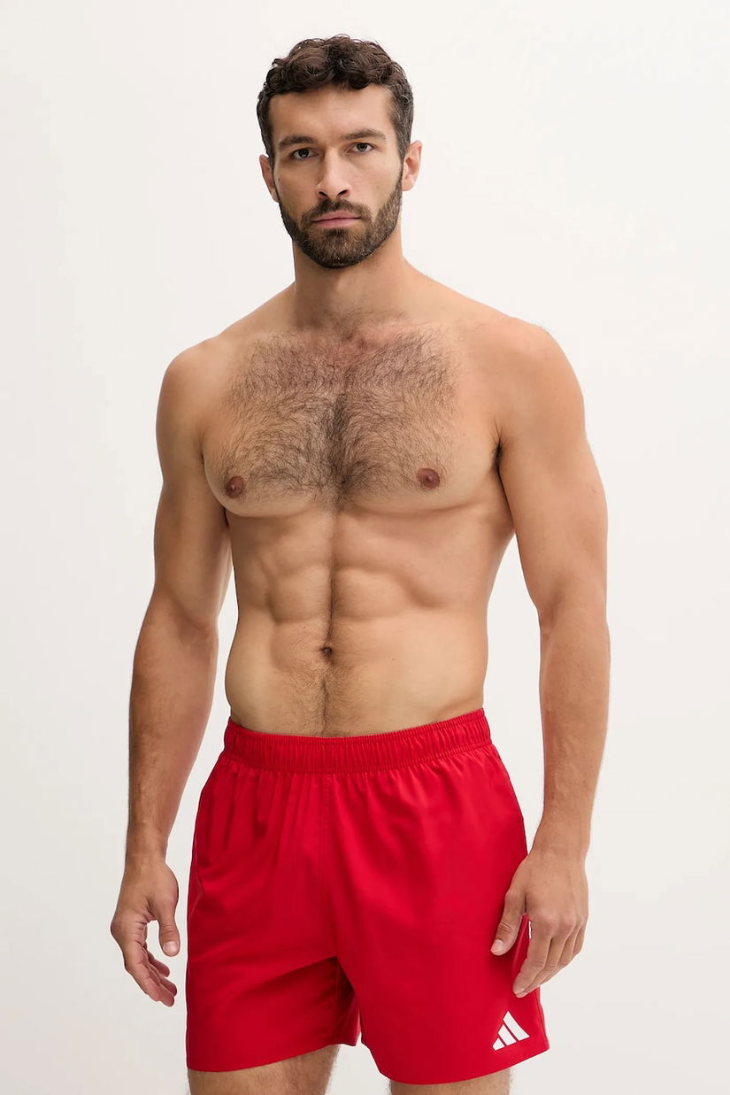 adidas Performance pantaloni scurți de baie Essentials culoarea roșu, JX2669
