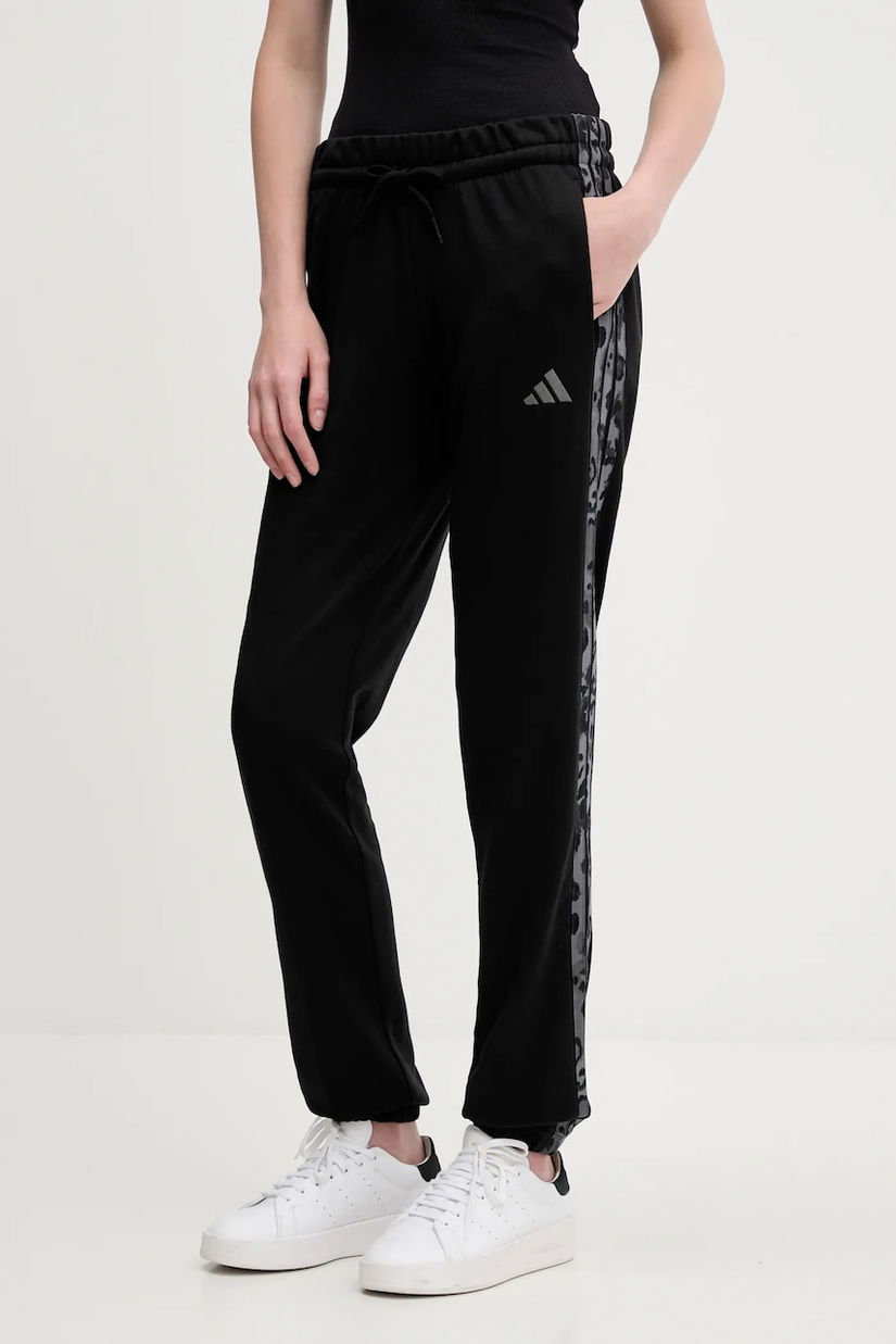 adidas pantaloni de trening 3-Stripes culoarea negru, cu imprimeu, KB8510