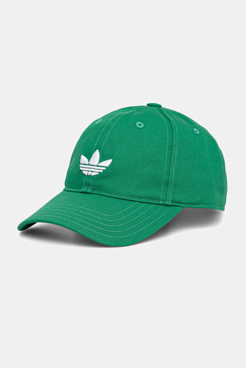 adidas Originals șapcă de baseball din bumbac culoarea verde, JV7390