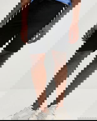 Lindbergh pantaloni scurți din in culoarea negru, 30-508003