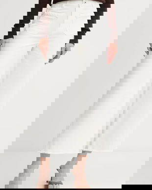 Morgan jeans culoarea alb, POPPY