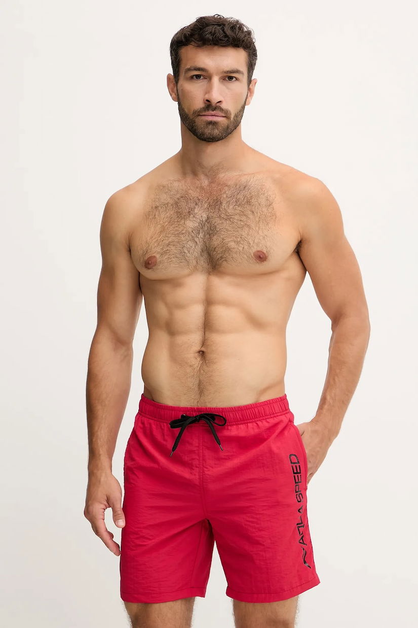 Aqua Speed pantaloni scurți de baie culoarea rosu, OWEN
