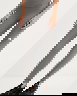 The North Face leggins de antrenament Flex 28IN culoarea gri, uni, NF0A8EJB0UZ1