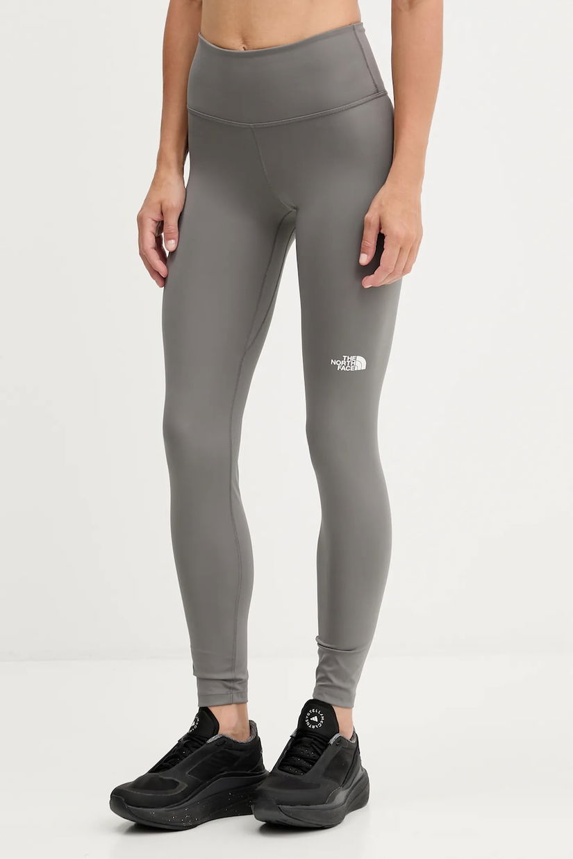 The North Face leggins de antrenament Flex 28IN culoarea gri, uni, NF0A8EJB0UZ1