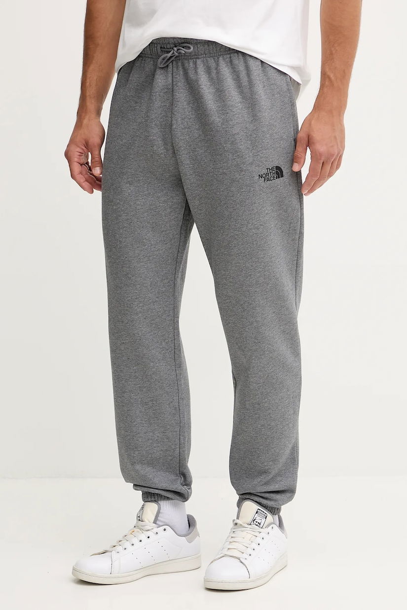 The North Face pantaloni de trening Simple Dome culoarea gri, cu imprimeu, NF0A8C1WDYY1