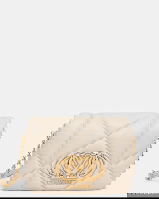 Love Moschino poșetă culoarea bej, JC4084PP1NLC0110