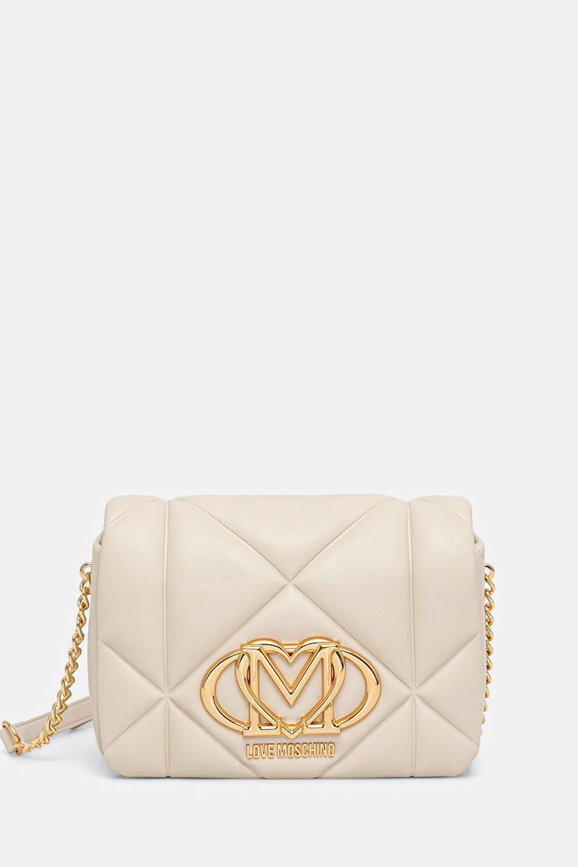 Love Moschino poșetă culoarea bej, JC4084PP1NLC0110