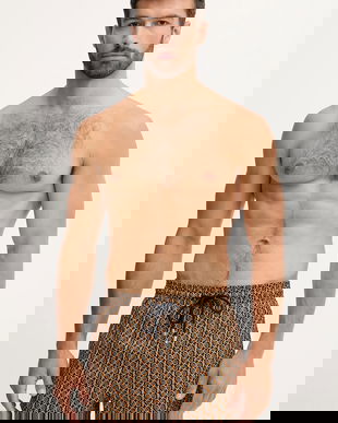 Vilebrequin pantaloni scurți de baie MANTA culoarea portocaliu, MTACF524